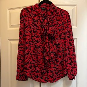 Who what wear floral print blouse size M